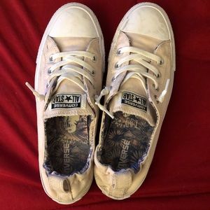 Blush pink converse slip on